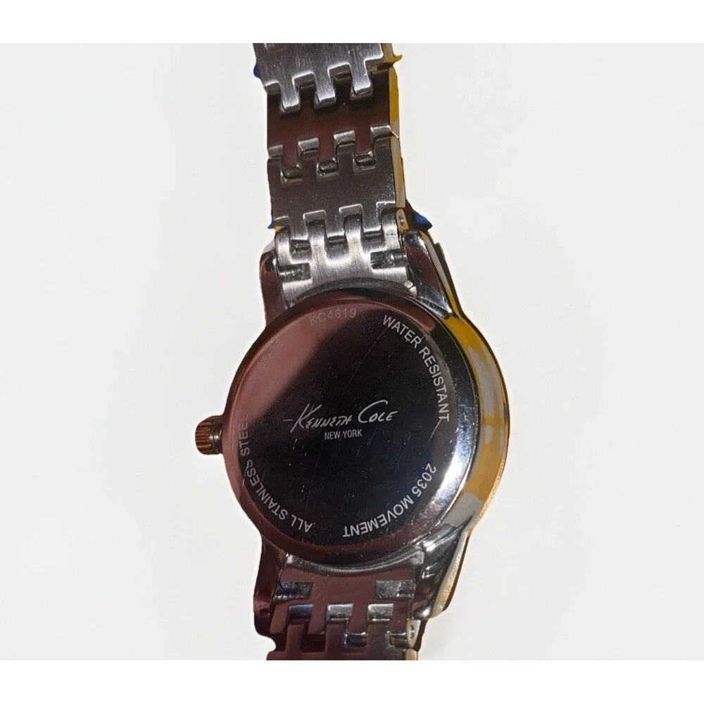 Kenneth Cole New York 4619 Ladies Women’s Watch Rose Gold Two Tone New Battery